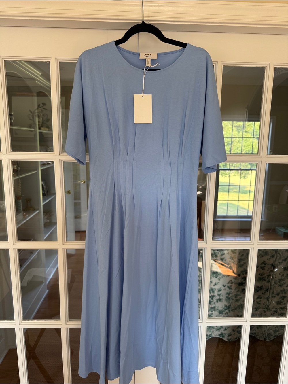COS Light Blue Midi Dress